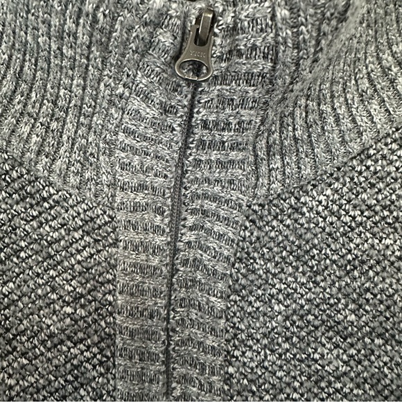 Buffalo David Bitton Gray Men's Full-Zip Knit with Sherpa Lining Size XXL - Picture 2 of 8